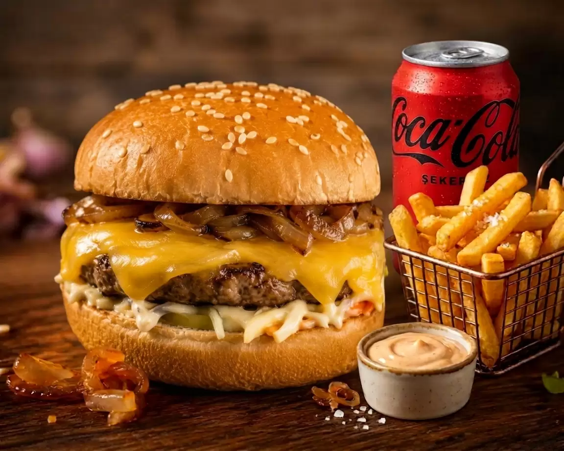 Dorf Cheese Burger Menü